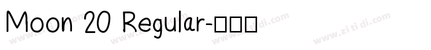 Moon 20 Regular字体转换
